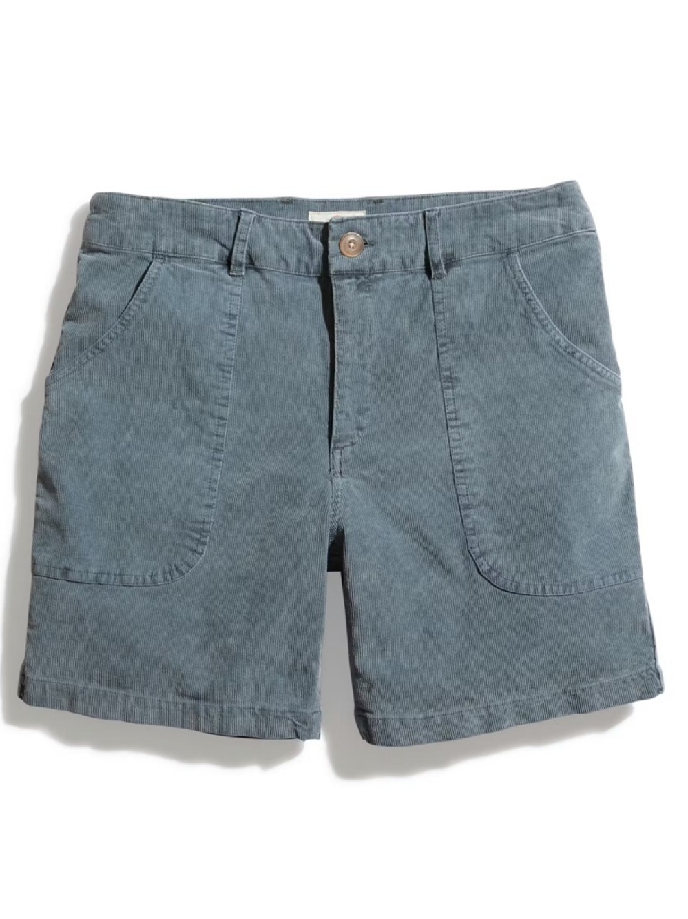 Marine Layer Men's Slate Blue Corduroy Cargo Shorts